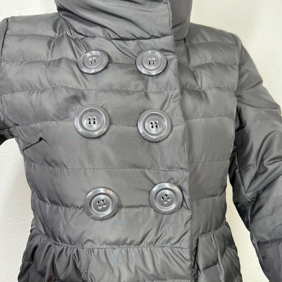 Betsey Johnson Down Jacket, Knee length double breasted button detailing XS Grey - Picture 2 of 16